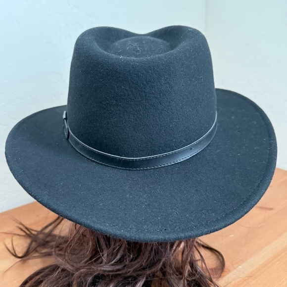NEW Pendleton Black Wool Fedora Made in USA  Size L main image 4